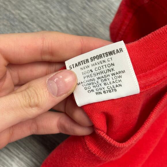 Vintage 90s Starter MLB St. Louis Cardinals Baseball Red Mens L USA Made T-Shirt - Picture 5 of 9